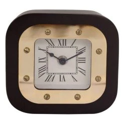 Nouveau 😉 Paris Prix Horloge à Poser Vouman 17cm Or & Noir 🌟