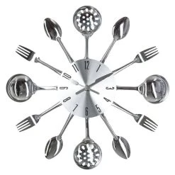 Grosses soldes 🔥 ATMOSPHERA Pendule Métal Ustensiles Ø38cm 👍