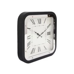 Meilleure affaire 🔔 Paris Prix Horloge à Poser Vouman 40cm Argent & Noir 👏