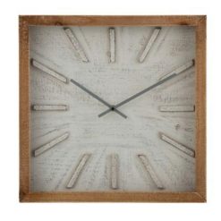 De gros ???? Paris Prix Horloge à Poser Carrée Sobre 40cm Blanc ????