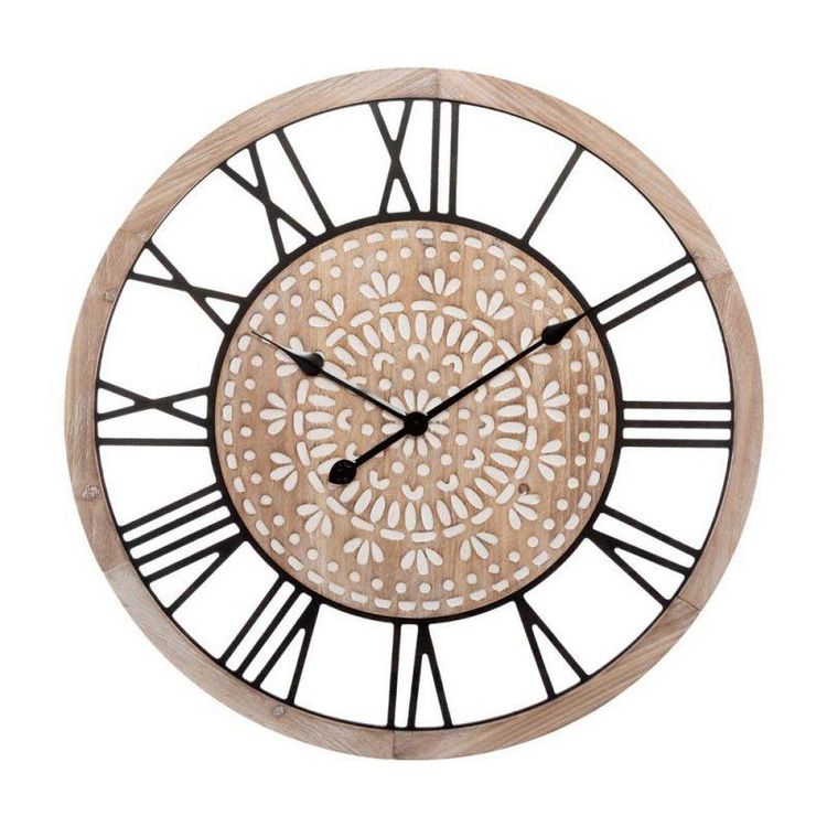 Grosses soldes ???? Pendule Murale Ronde Mirco 67cm Naturel ???? 3 Grosses soldes ???? Pendule Murale Ronde Mirco 67cm Naturel ????