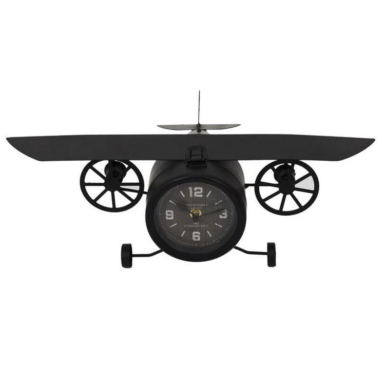 Budget 😉 Paris Prix Horloge à Poser Avion Vintage 47cm Noir 😍 3 Budget 😉 Paris Prix Horloge à Poser Avion Vintage 47cm Noir 😍