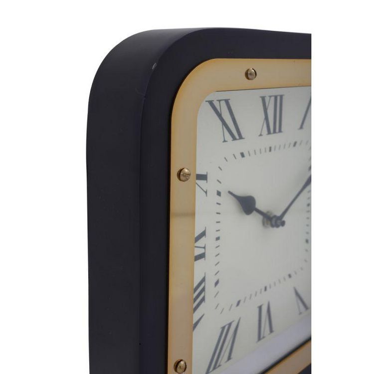 Le moins cher ???? Paris Prix Horloge à Poser Vouman 28cm Or & Noir ???? 4 Le moins cher ???? Paris Prix Horloge à Poser Vouman 28cm Or & Noir ???? – Image 2