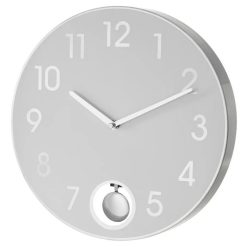 Meilleure affaire ???? Horloge En Aluminium Blanc Diam30cm Lala ????