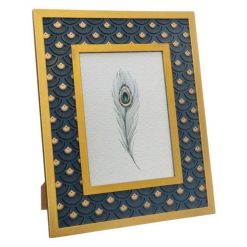 Remise ???? Cadre Photo Peacock 13x18cm Bleu Canard ????