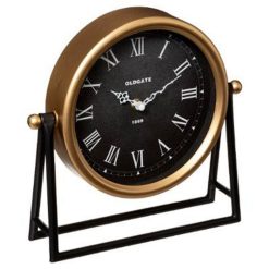 Meilleure vente ???? Horloge à Poser En Métal Luca 27cm Noir ????