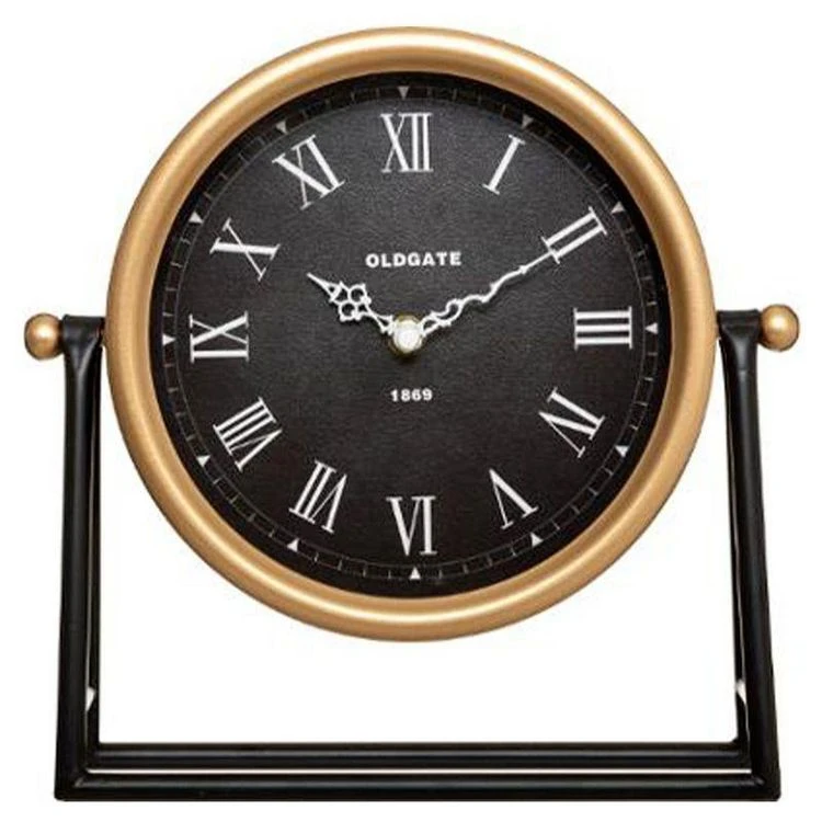 Meilleure vente 😀 Horloge à Poser En Métal Luca 27cm Noir 🥰 4 Meilleure vente 😀 Horloge à Poser En Métal Luca 27cm Noir 🥰 – Image 2