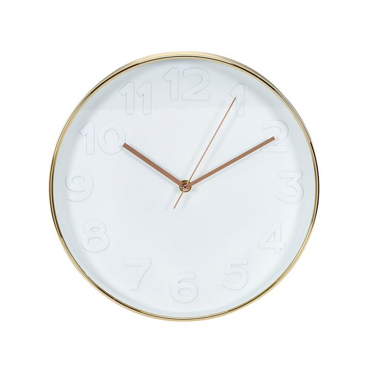 The Home Deco Factory Horloge ronde blanche cuivre D30.5 Remise ???? The Home Deco Factory Horloge Ronde Blanche Cuivre D30.5 ???? -ATMOSPHERA Shop unnamed file 3695