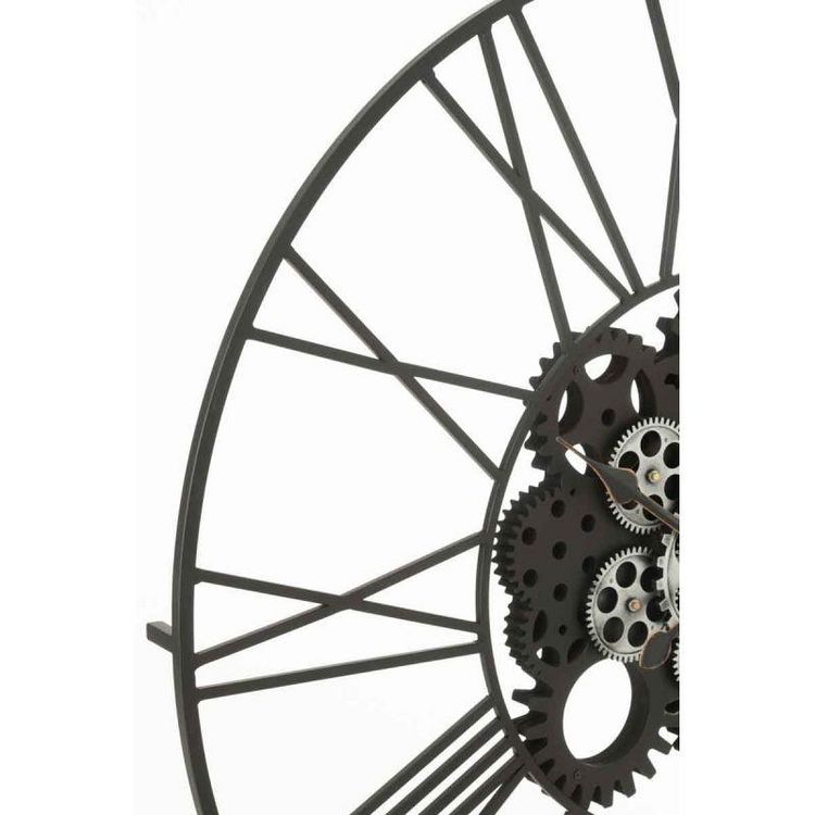 Coupon ???? Paris Prix Horloge Murale Design Chiffres Romains 80cm Noir ❤️ 4 Coupon ???? Paris Prix Horloge Murale Design Chiffres Romains 80cm Noir ❤️ – Image 2