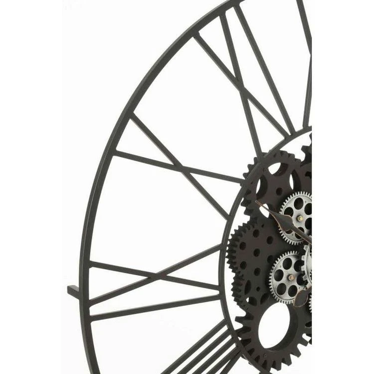 Coupon 🎁 Paris Prix Horloge Murale Design Chiffres Romains 80cm Noir ❤️ 4 Coupon 🎁 Paris Prix Horloge Murale Design Chiffres Romains 80cm Noir ❤️ – Image 2