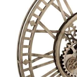 Meilleure affaire ❤️ Paris Prix Horloge Murale Design Chiffres Romains 60cm Gris 🥰 -ATMOSPHERA Shop unnamed file 3704