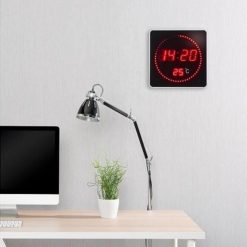 Tout neuf ???? Magnetic Land Horloge Digitale Radio-pilotée ROUGE Avec Température ????