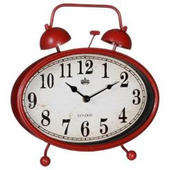 Top 10 ???? Pendule à Poser Métal Bistrot 29cm Rouge ✔️