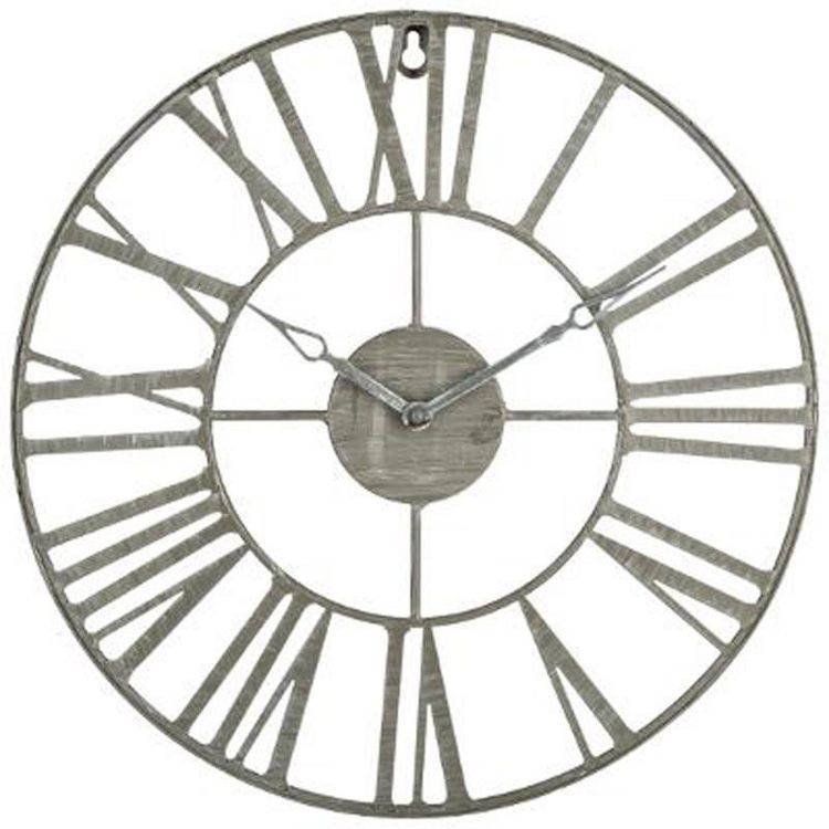 Horloge Vintage en Métal Time 36cm Gris Tout neuf ???? Horloge Vintage En Métal Time 36cm Gris ❤️ -ATMOSPHERA Shop unnamed file 3742
