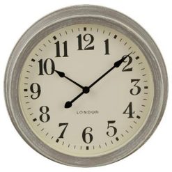 Remise ???? Horloge Murale Vintage Brossé 35cm Gris ????
