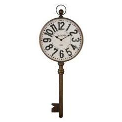 Meilleure affaire 💯 Pendule En Métal Clef 100cm Marron 😍