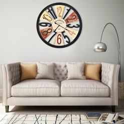 Meilleur prix âš VIDAXL Horloge Murale Metal 60 Cm Multicolore ????