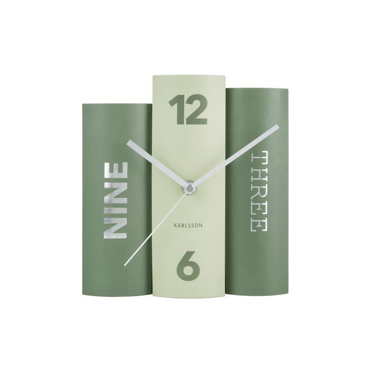 Le moins cher ???? Karlsson Horloge à Poser Trompe-l'œil Books - Vert ???? 3 Le moins cher ???? Karlsson Horloge à Poser Trompe-l'œil Books - Vert ????