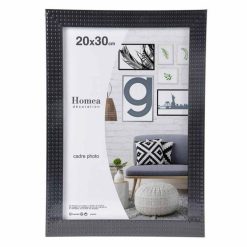 Le moins cher ❤️ Paris Prix Cadre Photo Déco Esprit Matière 20x30cm Noir ✔️