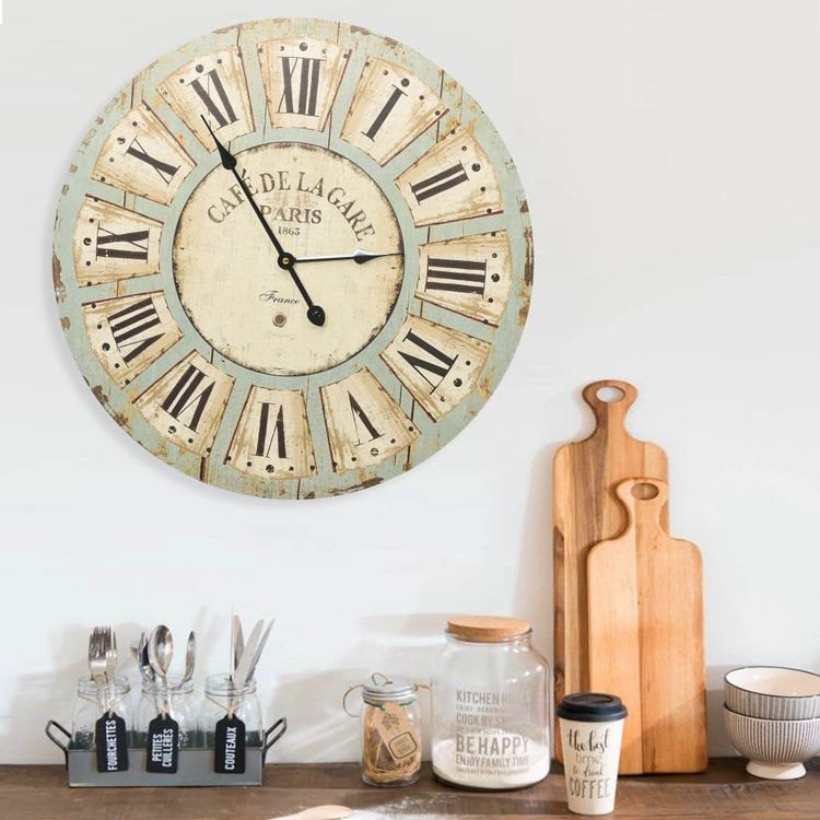 Sortie ???? VIDAXL Horloge Murale Multicolore 60 Cm MDF ???? 3 Sortie ???? VIDAXL Horloge Murale Multicolore 60 Cm MDF ????