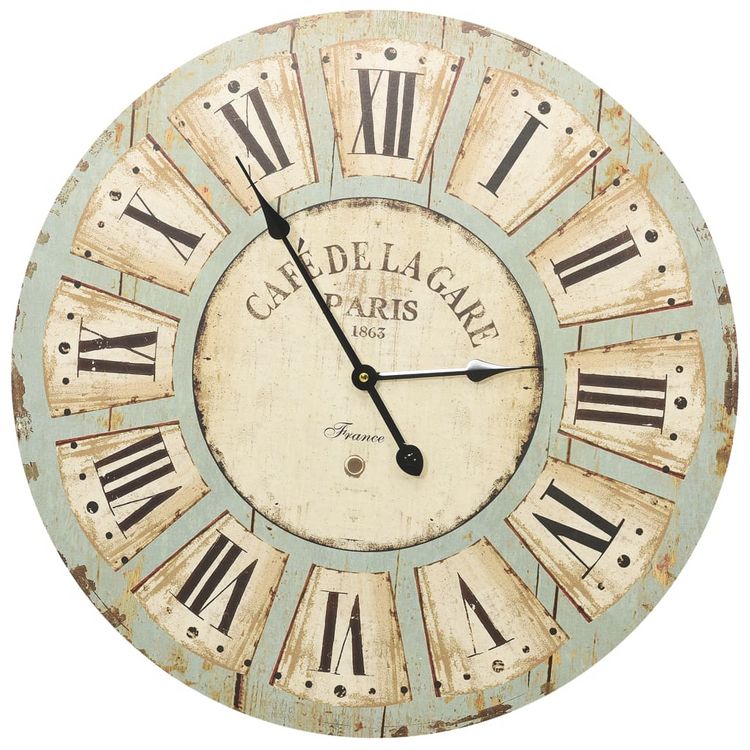 Sortie ???? VIDAXL Horloge Murale Multicolore 60 Cm MDF ???? 4 Sortie ???? VIDAXL Horloge Murale Multicolore 60 Cm MDF ???? â Image 2