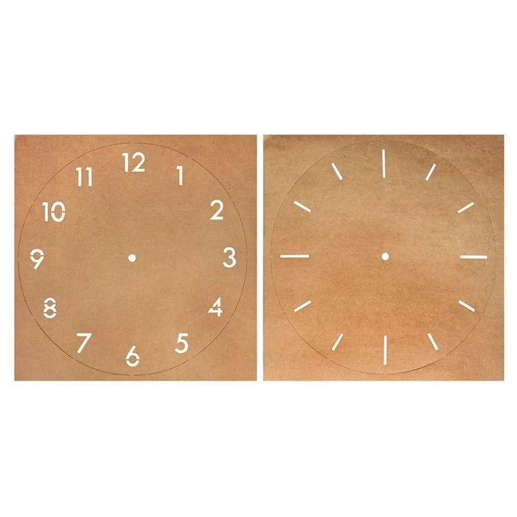 Nouveau 👍 Rayher 2 Pochoirs Papier Kraft Horloge 🛒 4 Nouveau 👍 Rayher 2 Pochoirs Papier Kraft Horloge 🛒 – Image 2