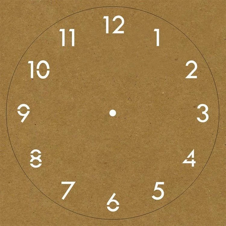 Nouveau 👍 Rayher 2 Pochoirs Papier Kraft Horloge 🛒 5 Nouveau 👍 Rayher 2 Pochoirs Papier Kraft Horloge 🛒 – Image 3