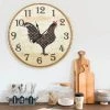Meilleure affaire 😀 VIDAXL 325184 Wall Clock With Chicken Design Multicolour 60 Cm MDF 😉 -ATMOSPHERA Shop unnamed file 3879