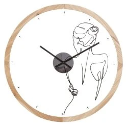 Meilleur prix ⌛ ATMOSPHERA Horloge Silencieuse Bois Trait Milly Corps D45 😉