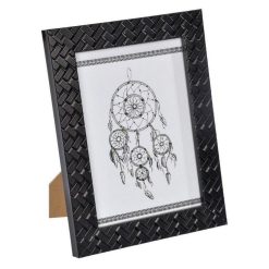 Bon marché ✔️ Paris Prix Cadre Photo Déco Tressé 18x24cm Noir ????