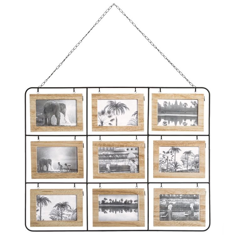 ATMOSPHERA Pêle-mêle ethnique Nomad - 18 Photos - Noir Grosses soldes ???? ATMOSPHERA Pêle-mêle Ethnique Nomad - 18 Photos - Noir ???? -ATMOSPHERA Shop unnamed file 48