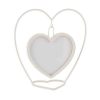 Grosses soldes ???? Paris Prix Cadre Photo à Poser Design Cœur 25cm Blanc ????