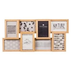 Nouveau 🔥 Pêle-Mêle 8 Photos 58cm Naturel 👏