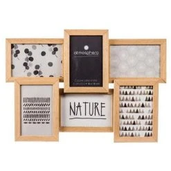 Promo ❤️ Pêle-Mêle 6 Photos 41cm Naturel 🥰