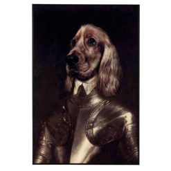 Sortie âïž Paris Prix Cadre Photo DĂ©co Chien HabillĂ© 59x90cm Marron ????