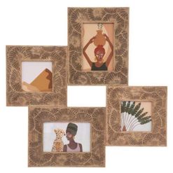 Meilleur prix ???? Pêle-Mêle 4 Photos En Bois Tiago 47cm Naturel ⌛