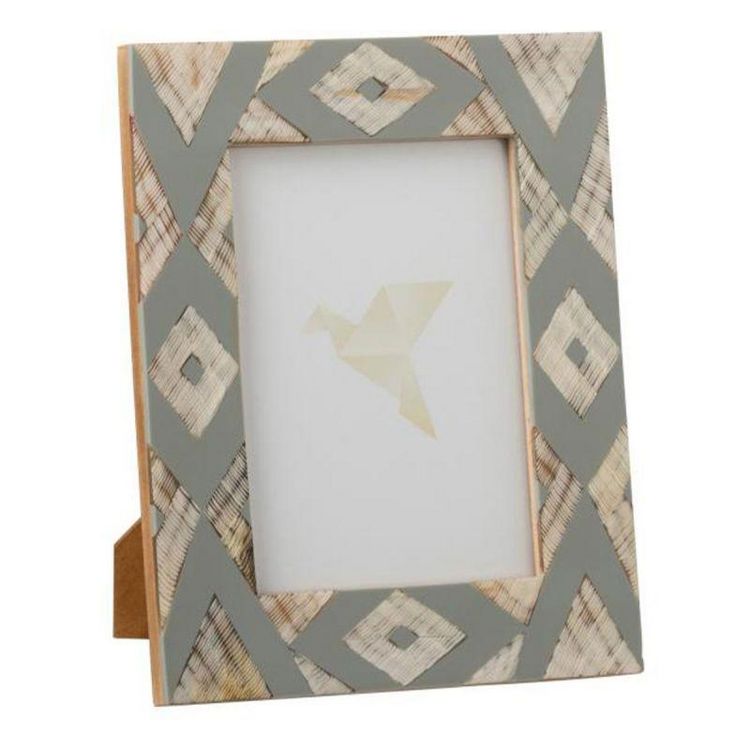 Le moins cher ???? Paris Prix Cadre Photo Lily 13x18cm Bleu & Naturel ???? 3 Le moins cher ???? Paris Prix Cadre Photo Lily 13x18cm Bleu & Naturel ????