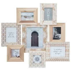 Vente flash ???? ATMOSPHERA Pêle-mêle Ethnique Moly - 8 Photos - Marron ????