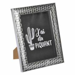 Budget â Paris Prix Cadre Photo DĂ©co Nid D'Abeilles 13x18cm Argent ????