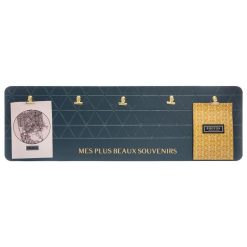 Bon marché ???? ATMOSPHERA Porte Photos Design Archi - Bleu Et Doré ????