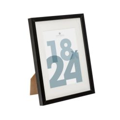 Nouveau ???? Cadre Photo En Verre Manu 18x24cm Noir ????