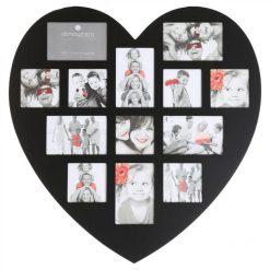 Le moins cher ???? Pêle-Mêle 13 Photos Cœur 61cm Noir ❤️