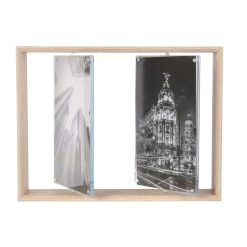 Le moins cher ???? The Home Deco Factory Cadre Photo Rotatif En Bois City - 2 Photos - Marron ⭐ -ATMOSPHERA Shop unnamed file 803