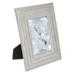 Coupon ⭐ Cadre Photo Design Paillettes Fantasy - Argent ????