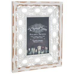 Bon marché ???? ATMOSPHERA Cadre Photo Ethnique Atelier D'hiver - Blanc ????