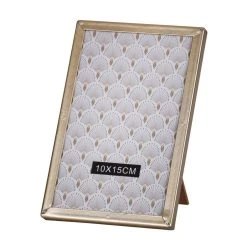 Acheter 🔔 TOILINUX Lot 2x Cadre Photo Design Gold Home - L. 10 X L. 15 Cm - Doré 👏