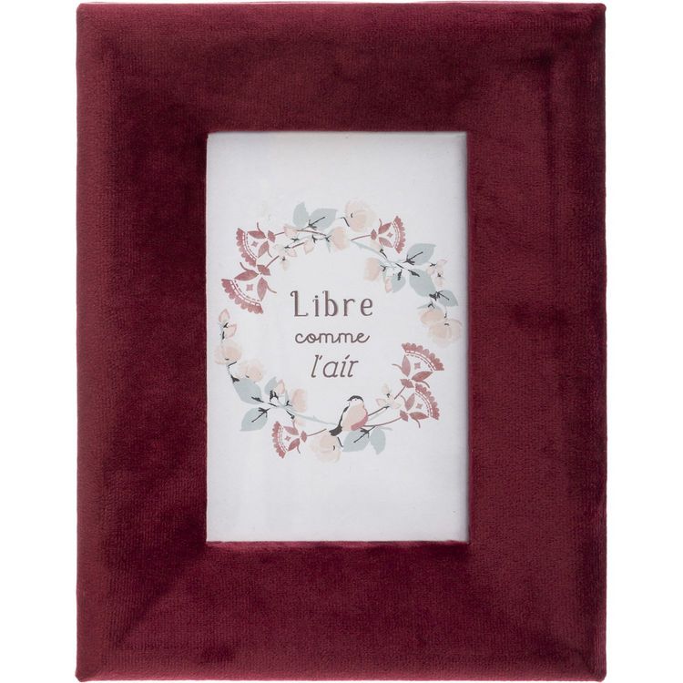 ATMOSPHERA Cadre photo en velours Poésie - L. 10 x l. 15 cm - Rose foncé Le moins cher ???? ATMOSPHERA Cadre Photo En Velours Poésie - L. 10 X L. 15 Cm - Rose Foncé ???? -ATMOSPHERA Shop unnamed file 878