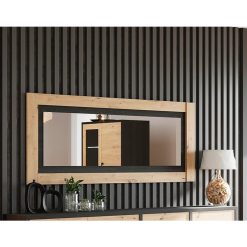Promo ???? Miroir De Séjour Salle à Manger Design Laqué Brillant L140cm MILANO ????