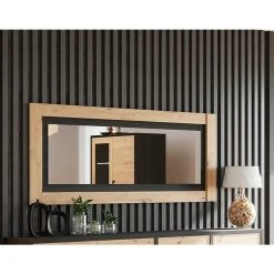 Promo 😉 Miroir De Séjour Salle à Manger Design Laqué Brillant L140cm MILANO 🛒