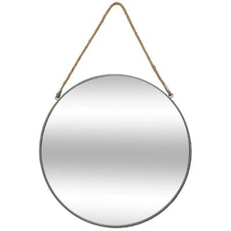 Vente flash ⭐ Miroir Rond En Métal Corde 55cm Gris 🤩 3 Vente flash ⭐ Miroir Rond En Métal Corde 55cm Gris 🤩